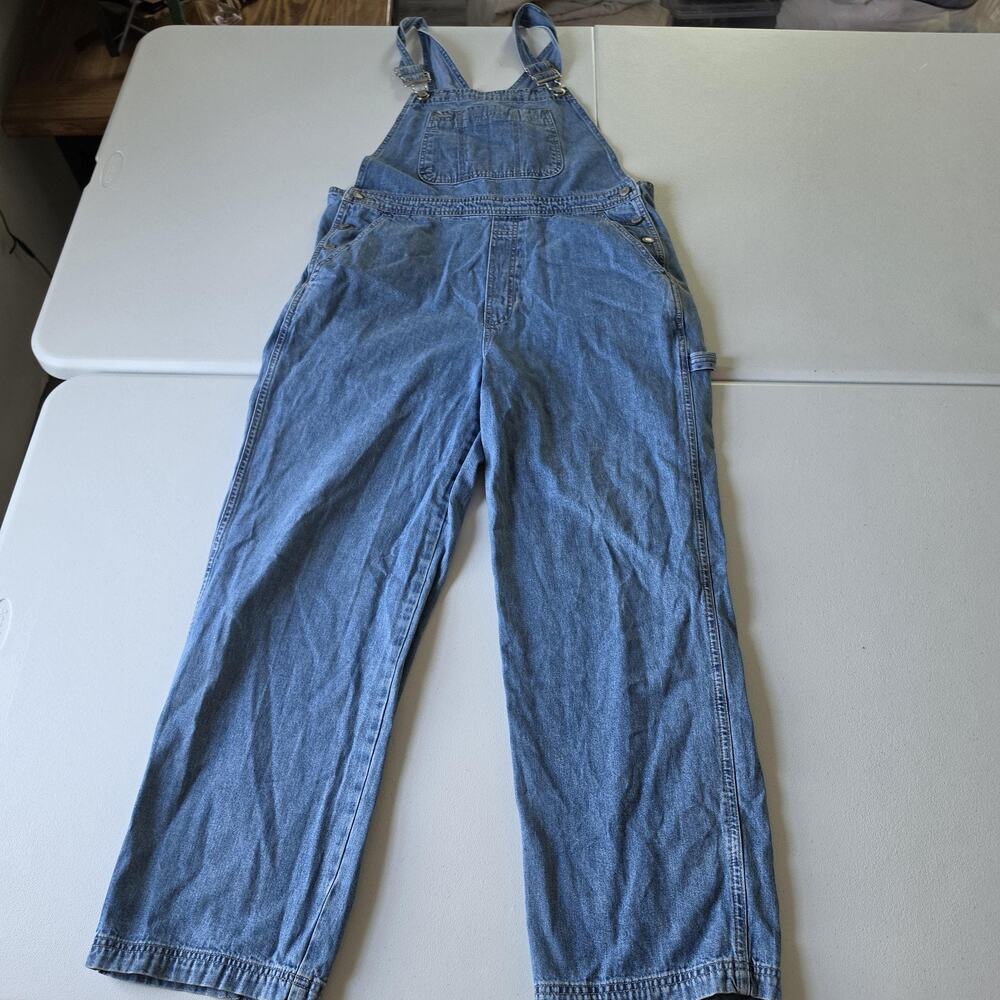 VTG Gap Overalls Womens Large Blue Denim Y2K Workwear Pockets Garden Country